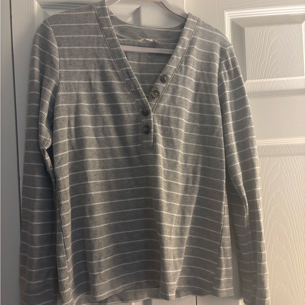 Loft women’s striped top EUC